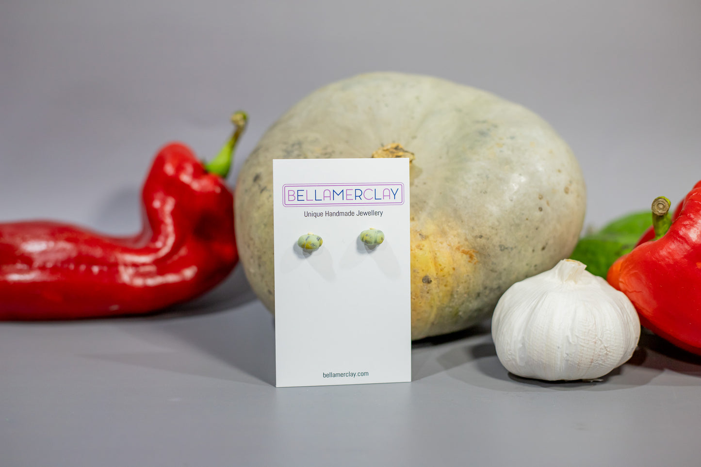 Pumpkin Stud Earrings