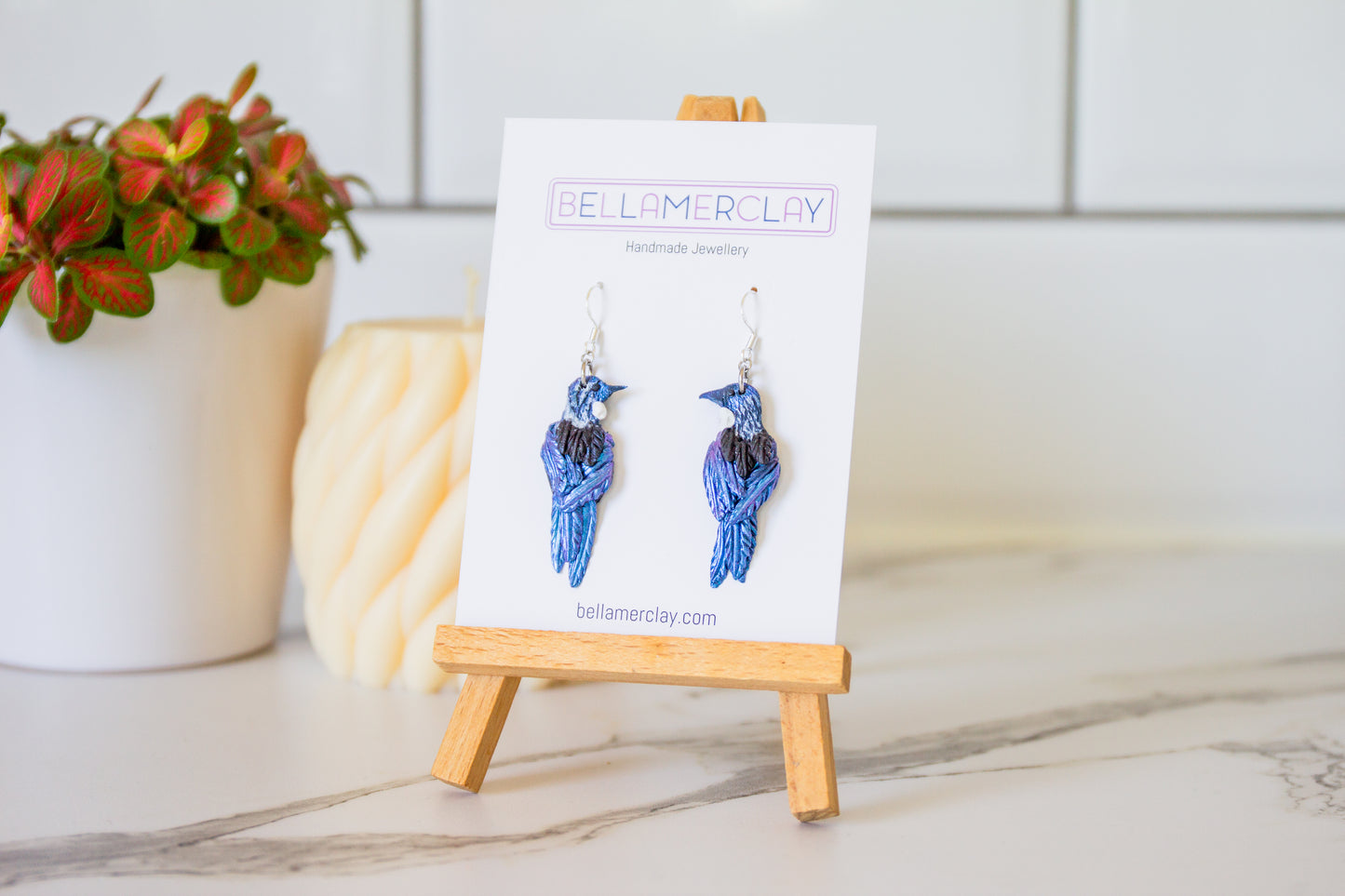 Tui Bird Earrings