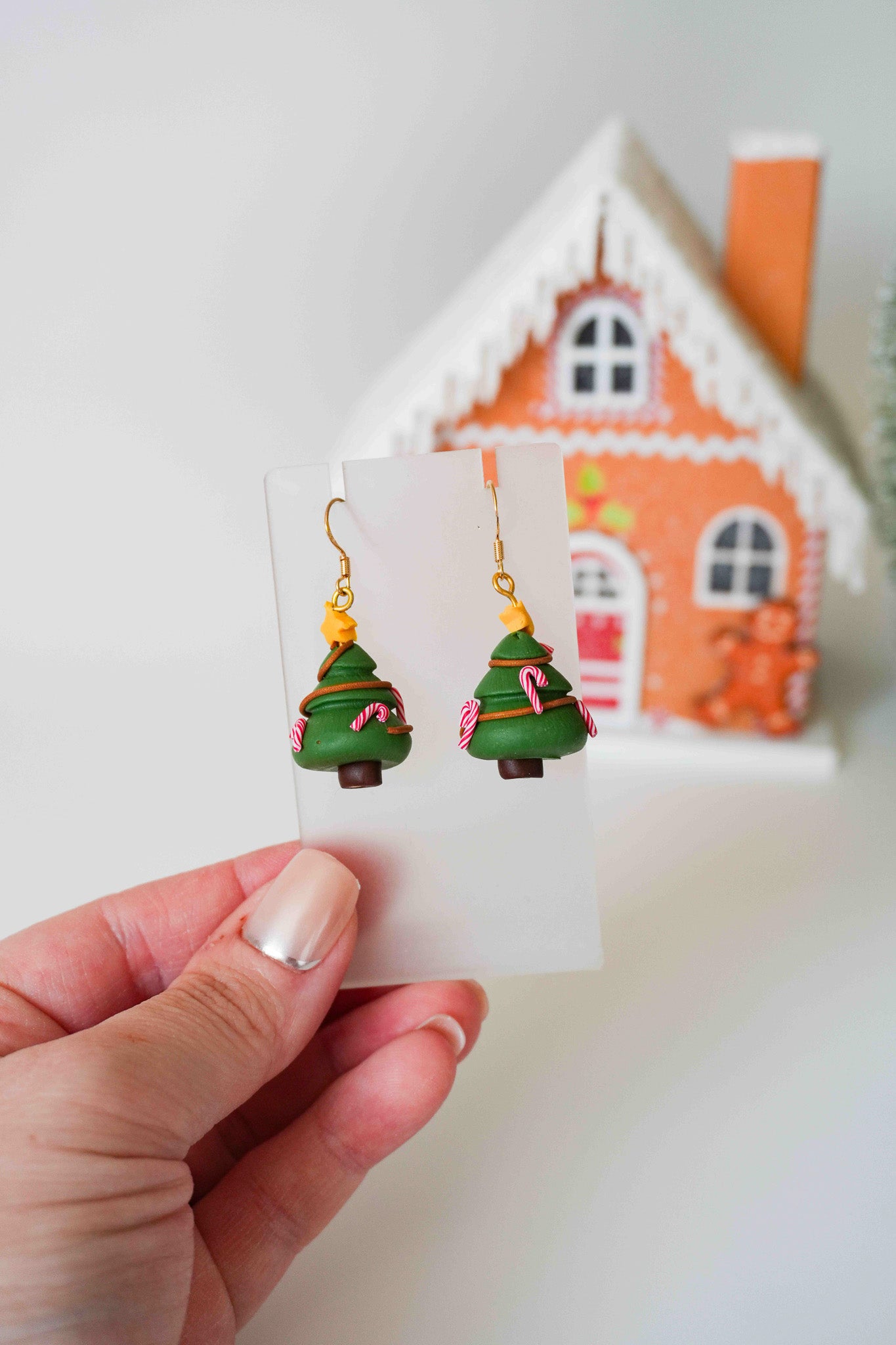3D Christmas Tree Earrings