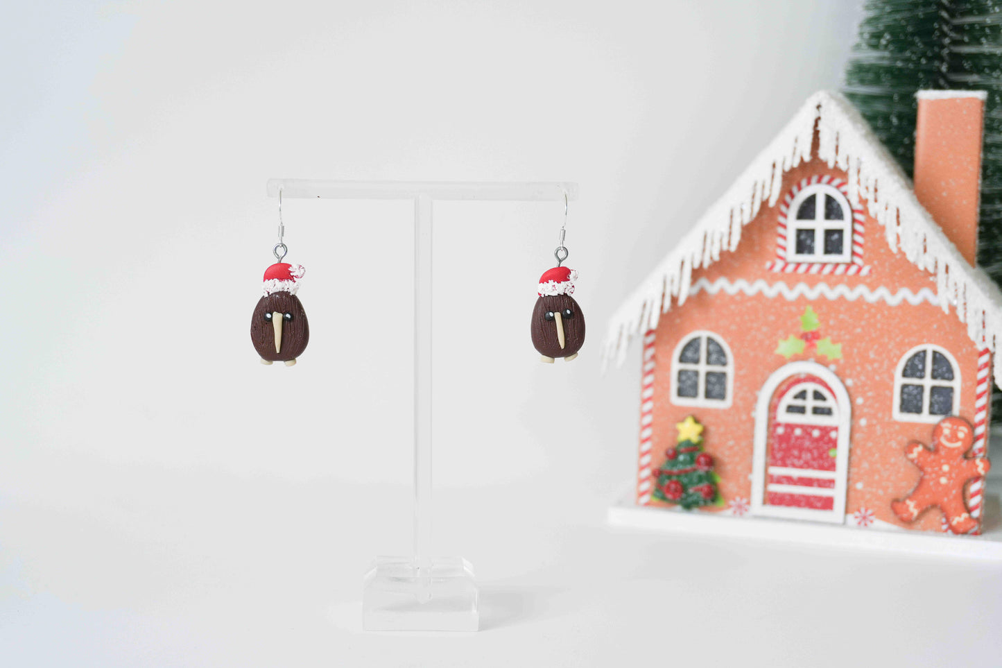 Christmas Kiwi Earrings