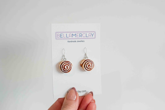 Cinnamon Roll Earrings