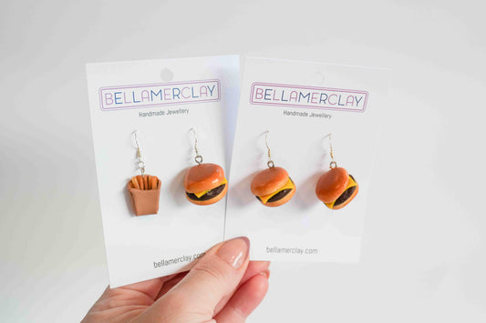Cheese Burger Earrings