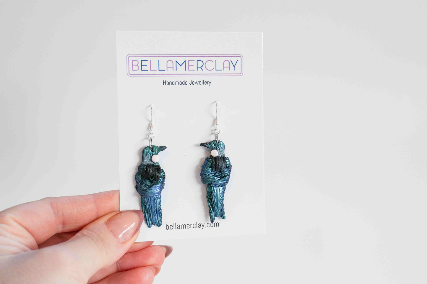 Tui Bird Earrings