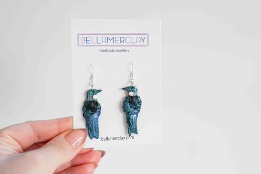 Tui Bird Earrings