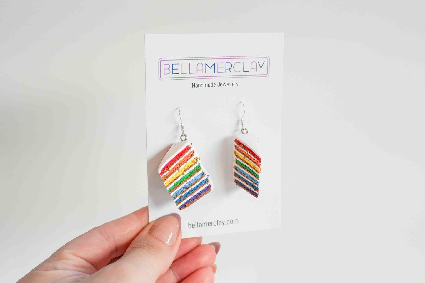 Rainbow Cake Earrings