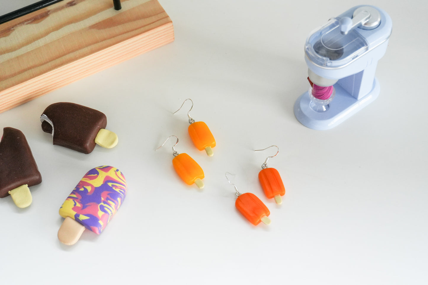 Ice Block Ice Cream Earrings