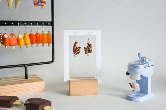 Rocky Road Ice Cream Earrings