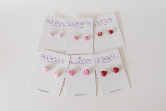 Single Heart Macaron Earrings