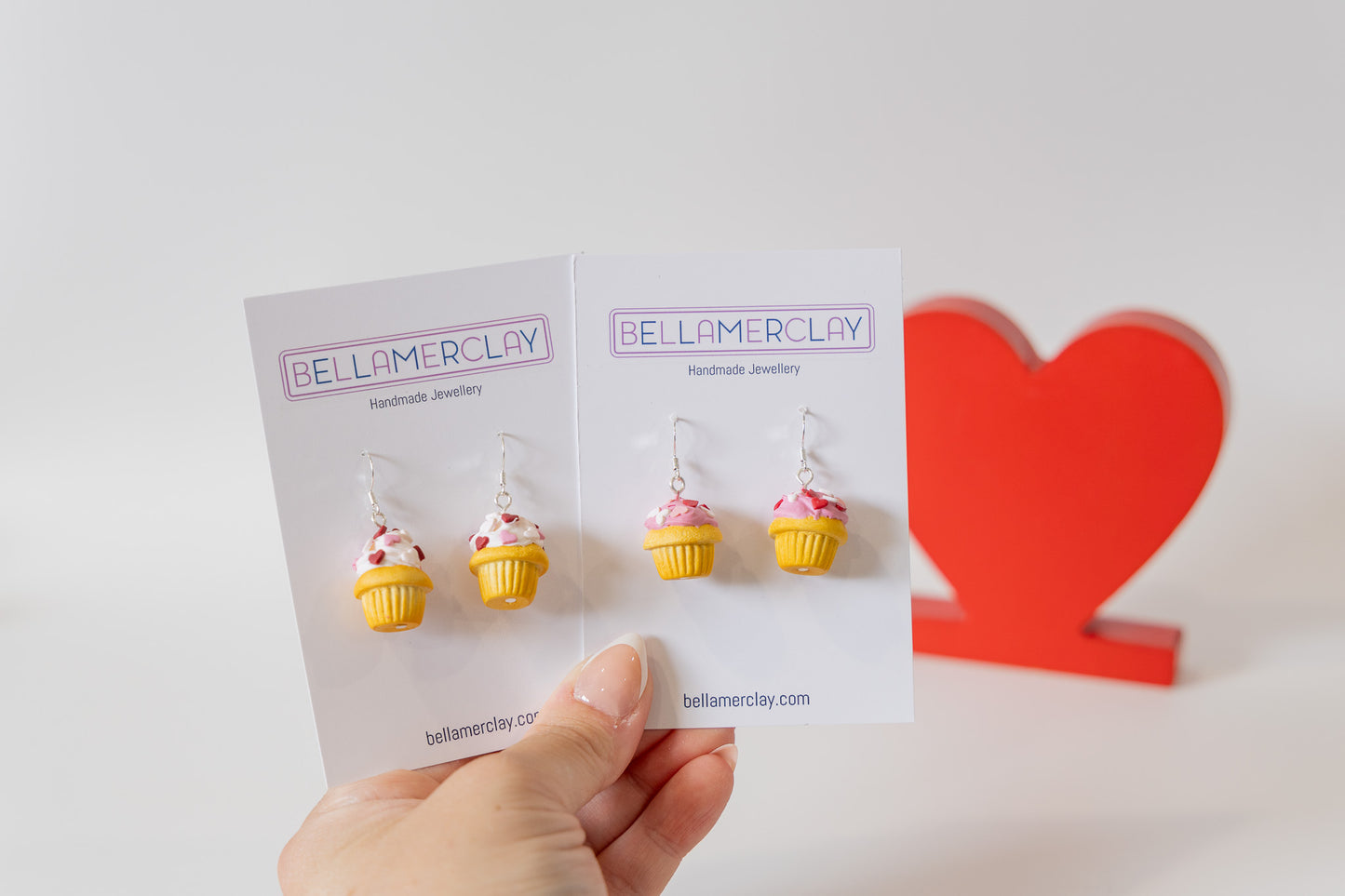 Valentines Cupcakes Earrings