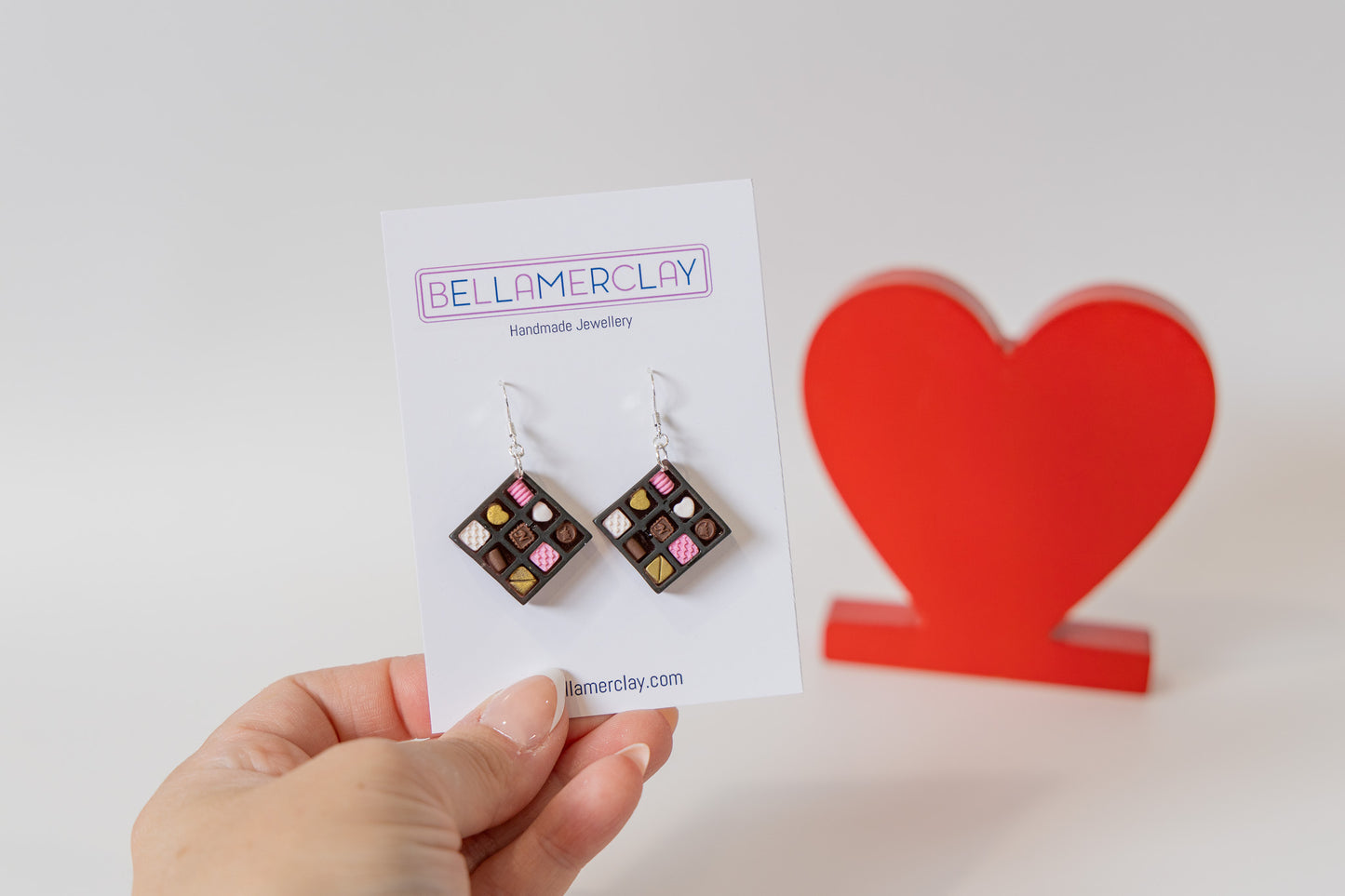 Square Box of Chocolate Earrings