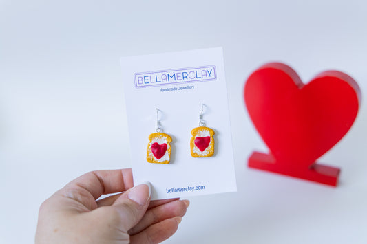 Heart Toast Earrings