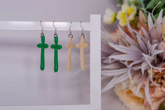 Balloon Sword Earrings