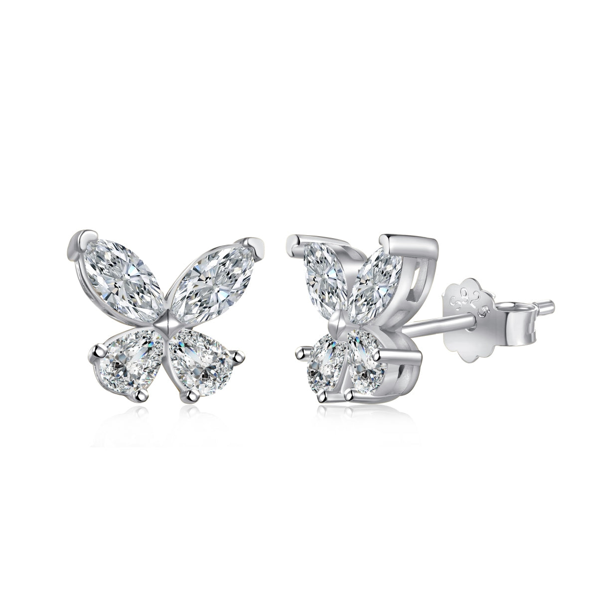 Mini Crystal Butterfly Studs