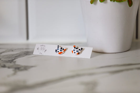 Blended Coloured Kitty Earring Studs