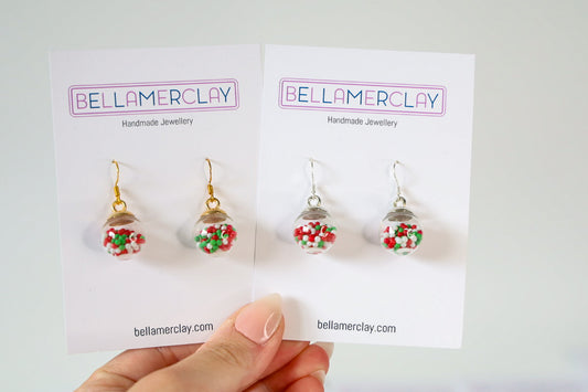 Red Green White Christmas Baubles