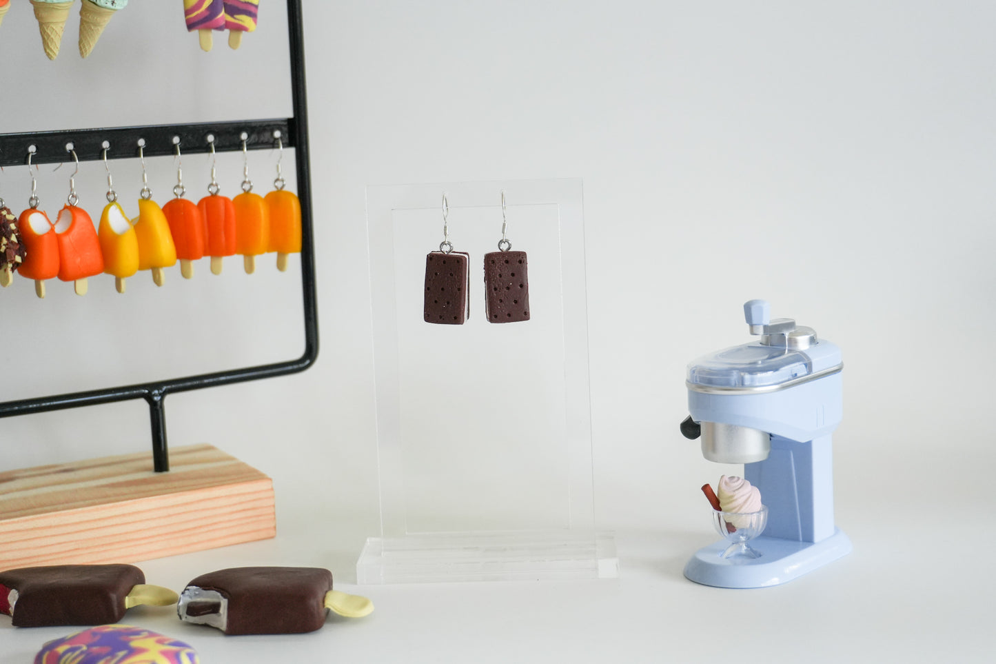 Ice Cream Sandwich Earrings