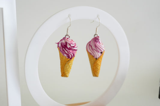 Full Waffle Cone Earrings