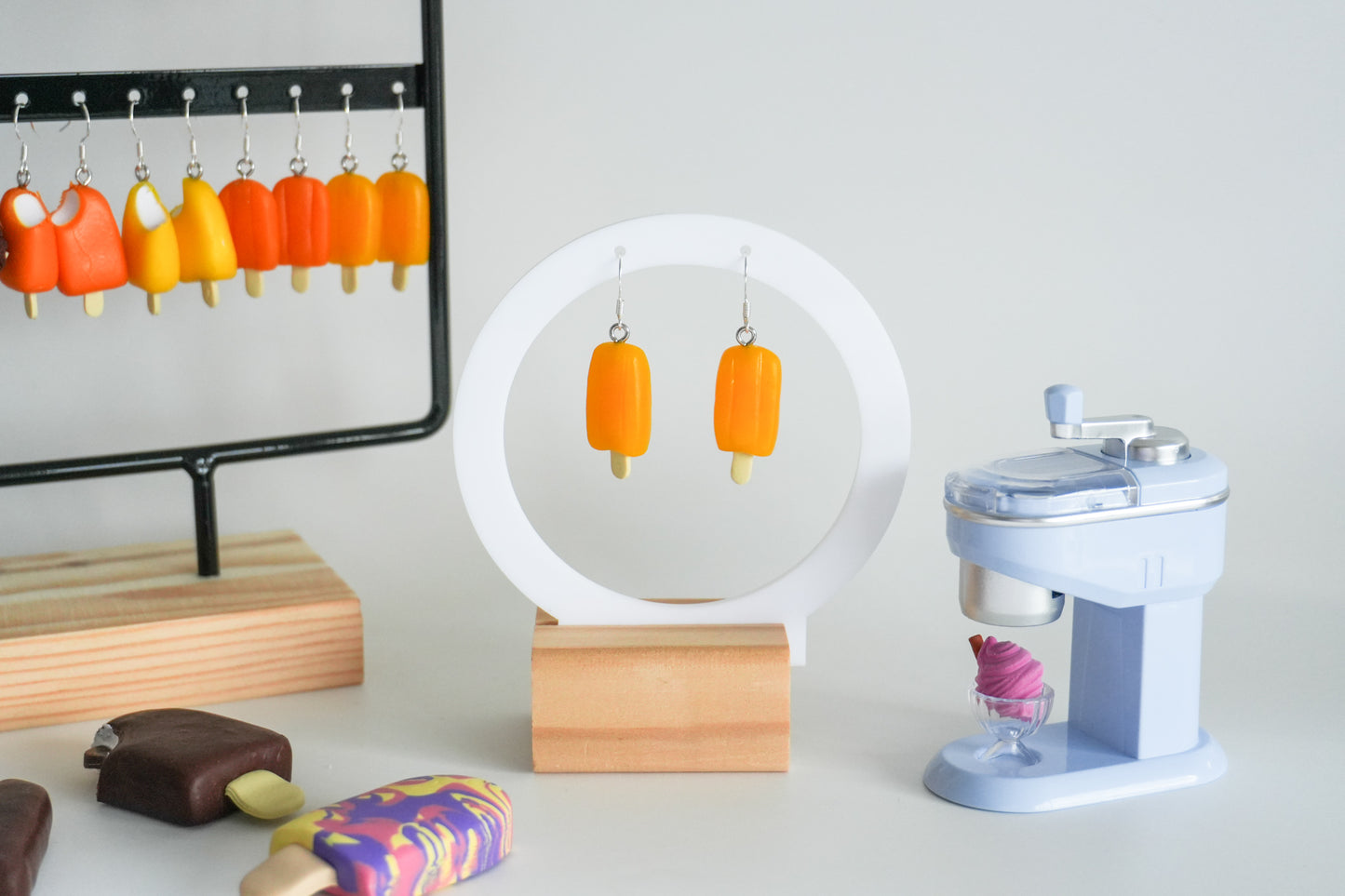 Ice Block Ice Cream Earrings