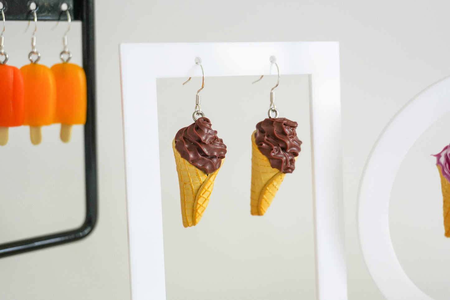 Full Waffle Cone Earrings