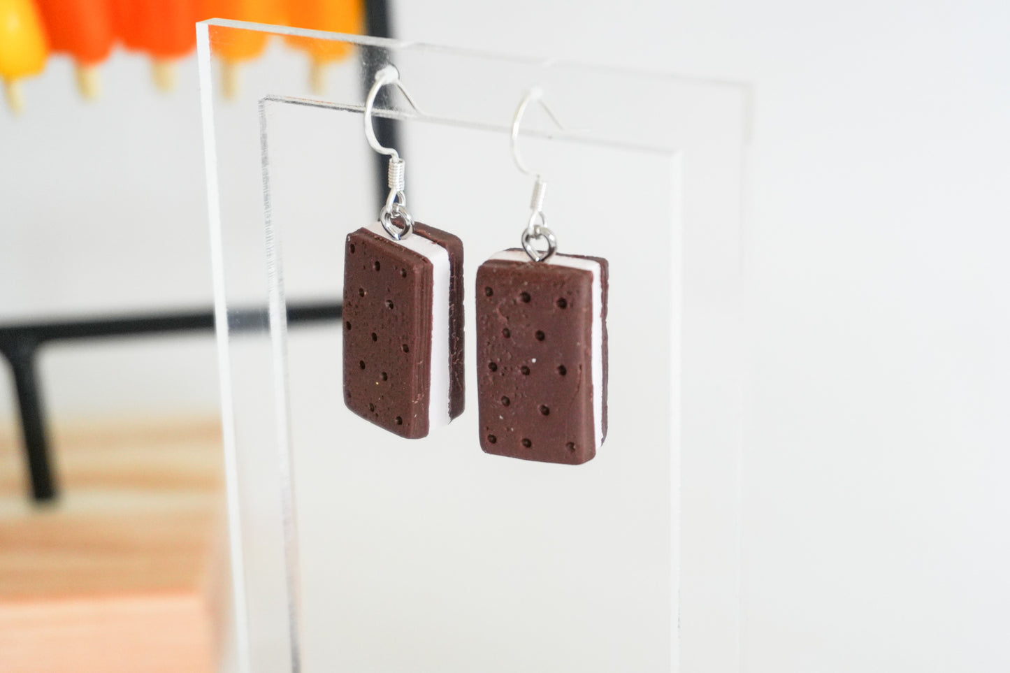 Ice Cream Sandwich Earrings