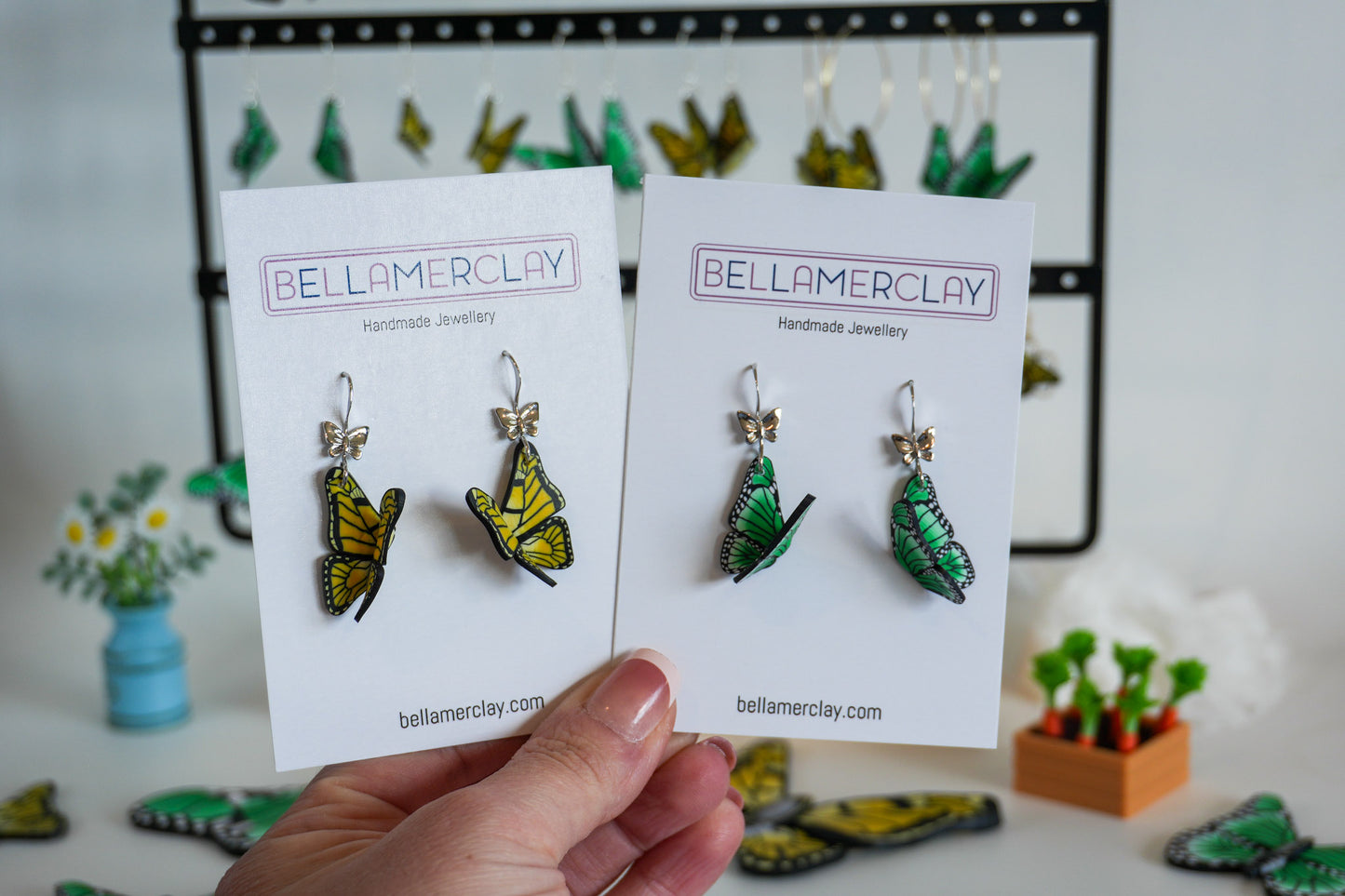 Butterfly Decal Earrings