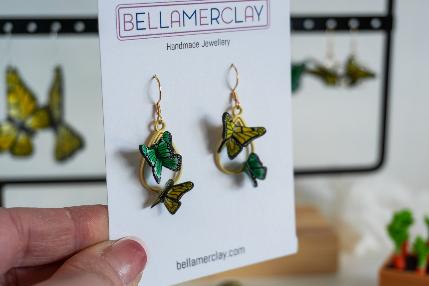 Butterfly Teardrop Earrings