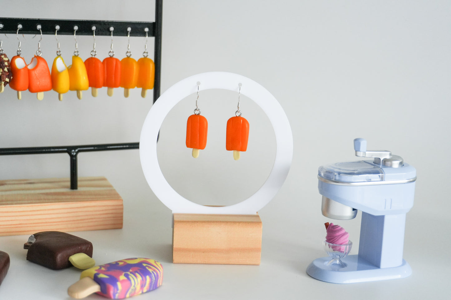 Ice Block Ice Cream Earrings