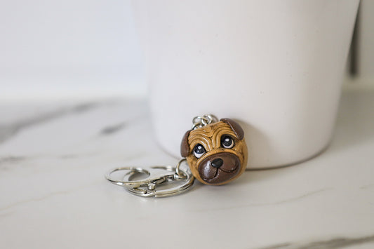 Pug Keychain