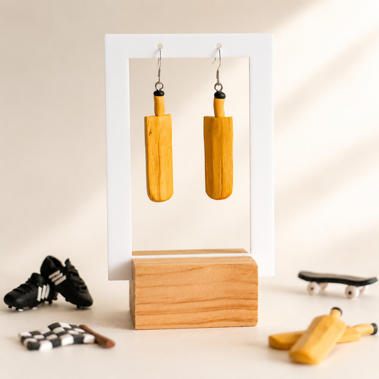 Cricket Bat Earrings
