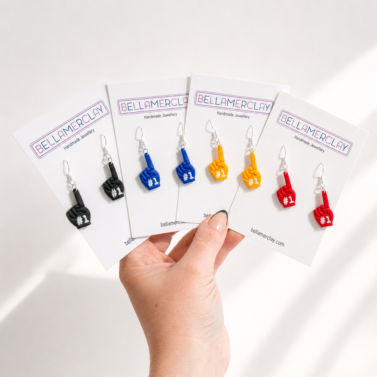 Foam Finger Earrings