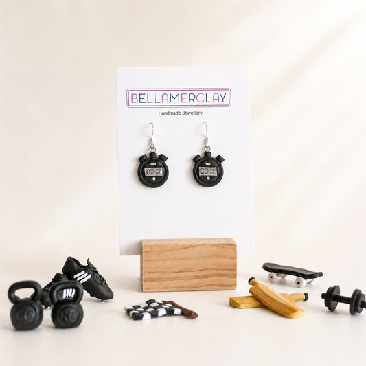 Stop Watch Earrings
