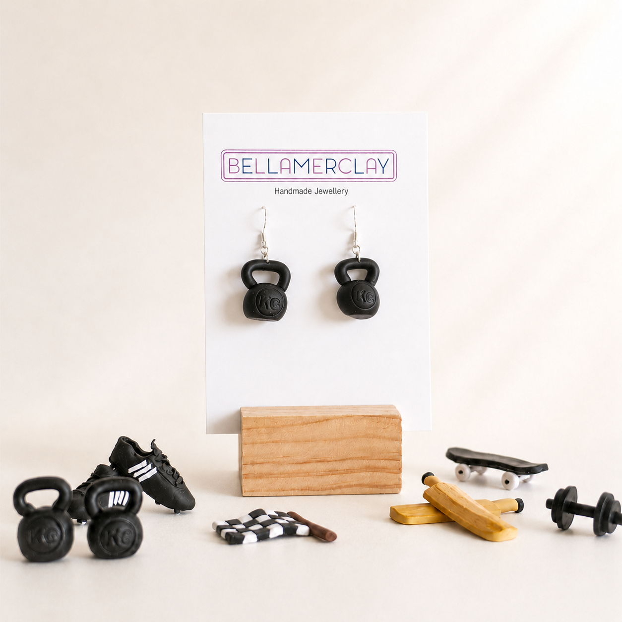 Kettle Bell Ball Earrings