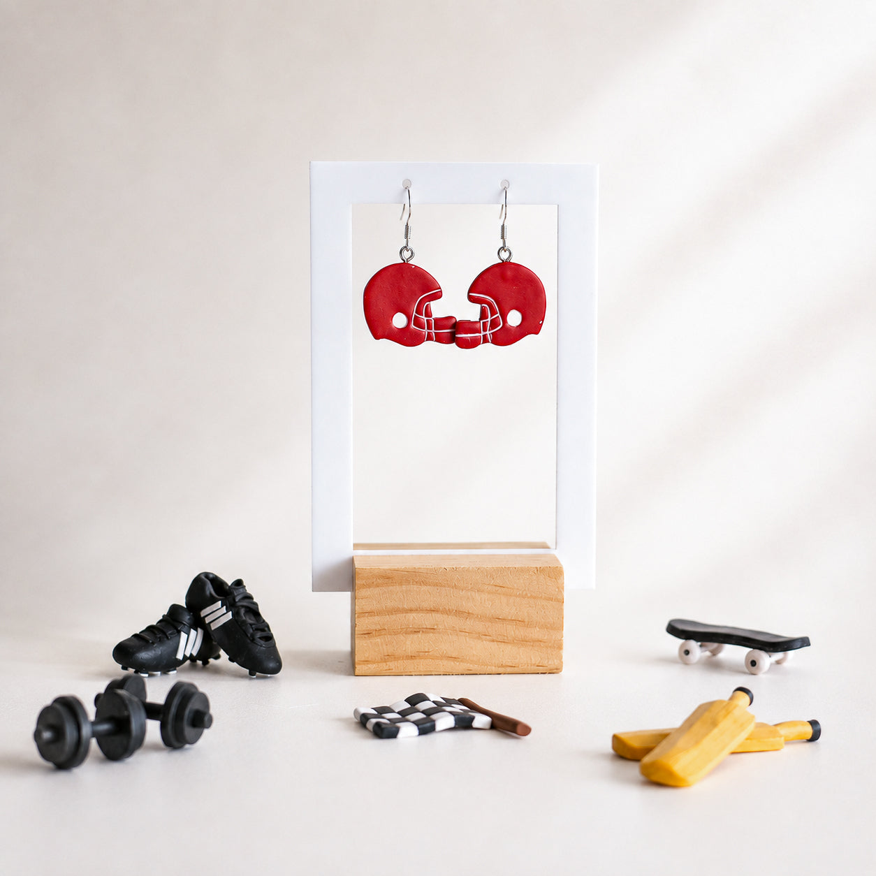 Helmet Earrings