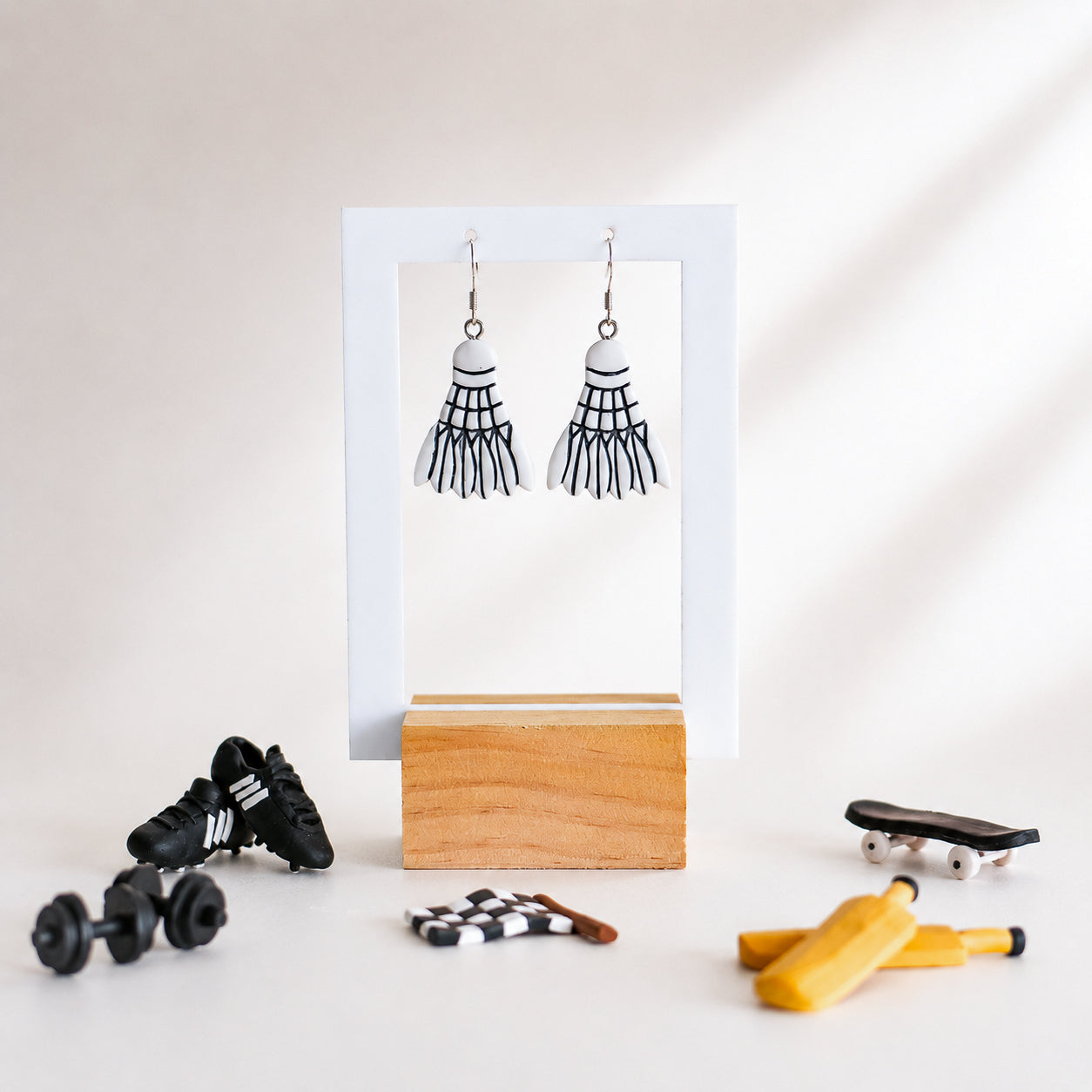 Shuttlecock Earrings
