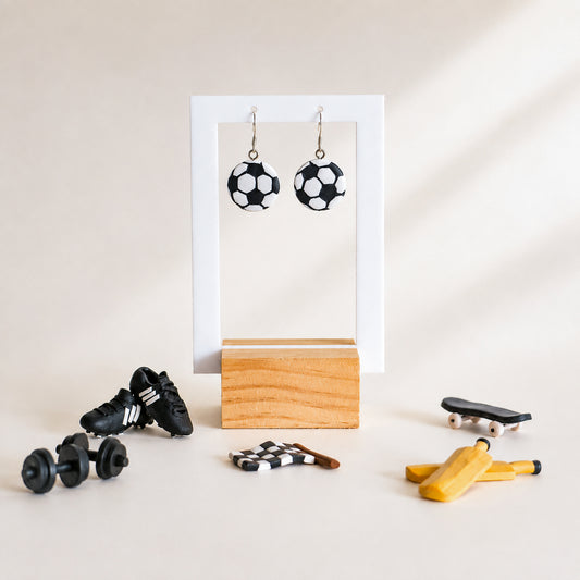 Soccer Ball Earrings
