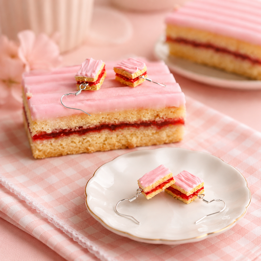 Raspberry Slice Earrings