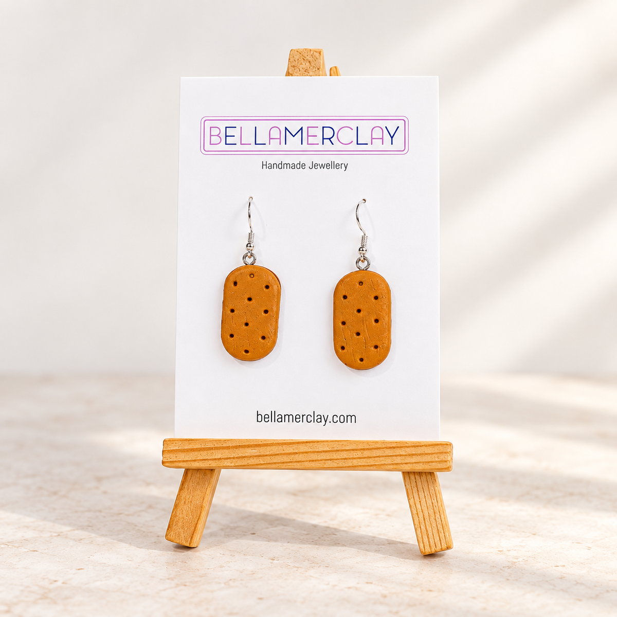 Higgins Thins Biscuit Earrings