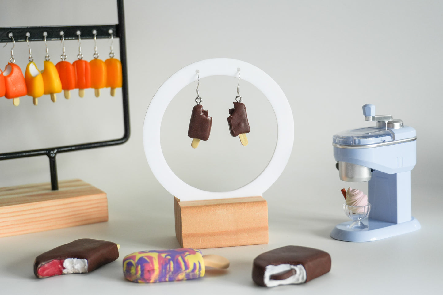 Choc Bar Ice Cream Earrings