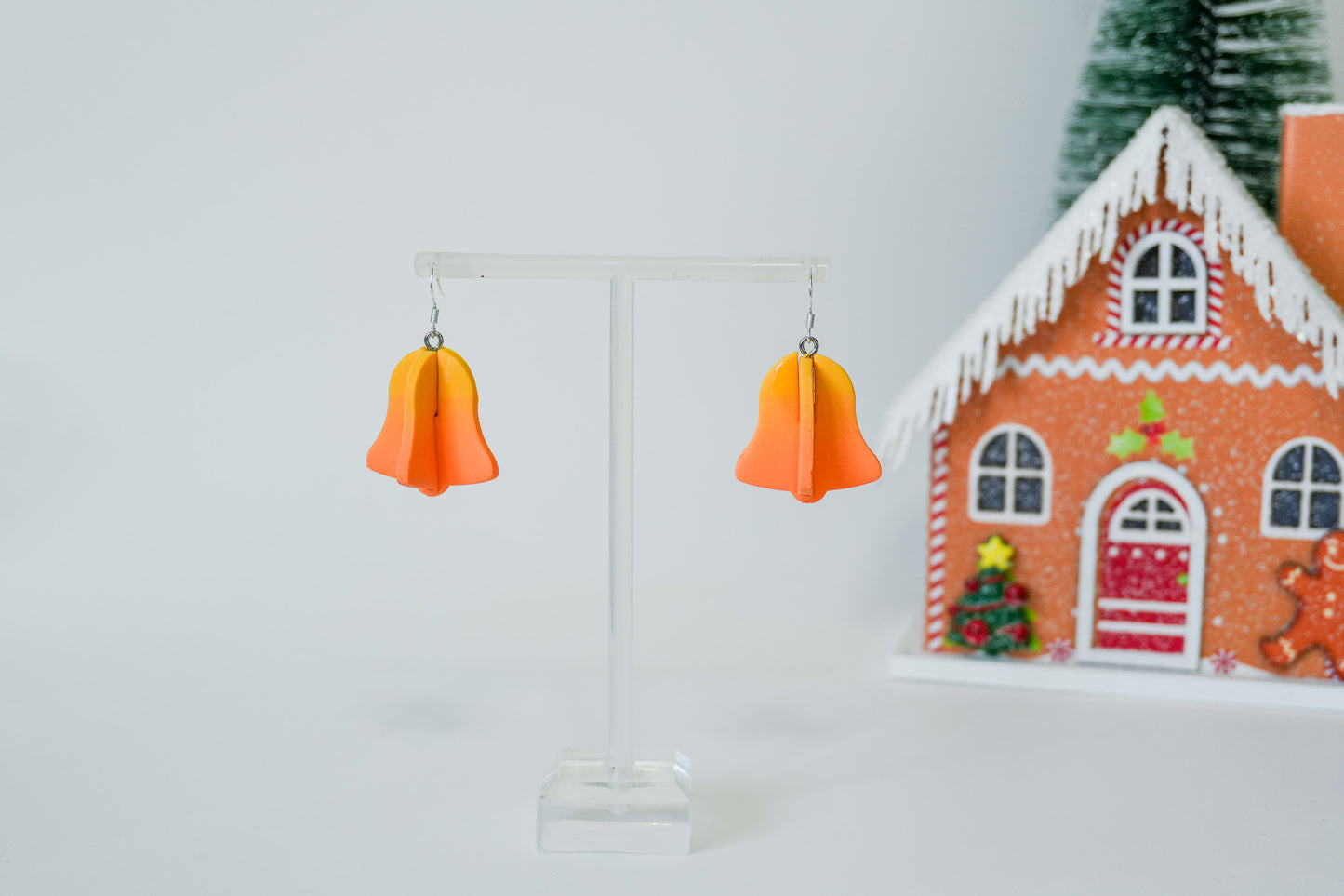 3D Connected Christmas Earrings