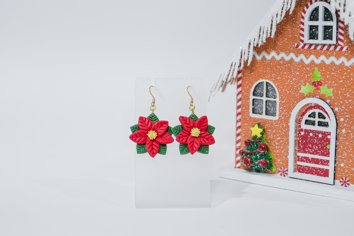 Poinsettia Style #2 Earrings