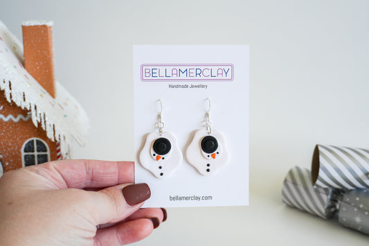Melted Snowmen Earrings