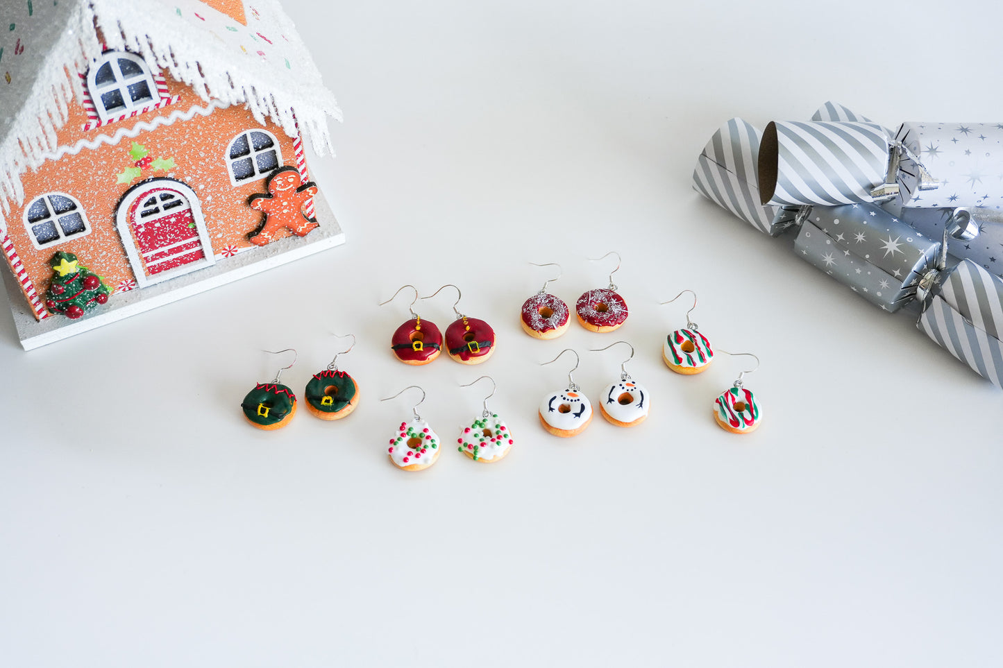 Christmas Donut Earrings