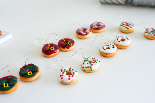 Christmas Donut Earrings