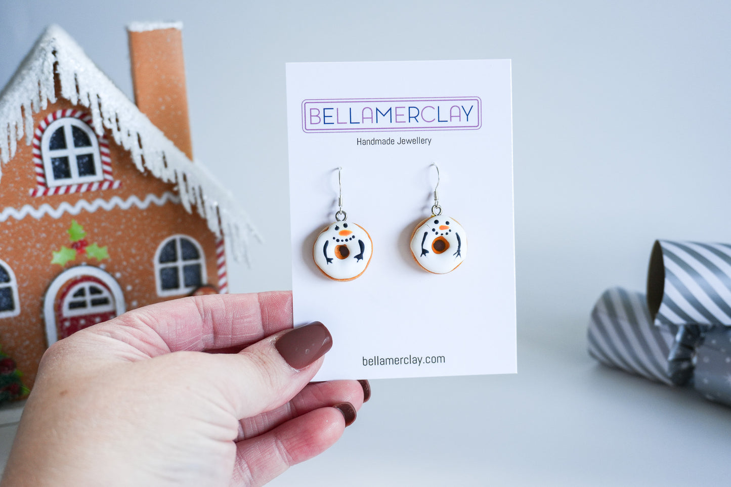 Christmas Donut Earrings