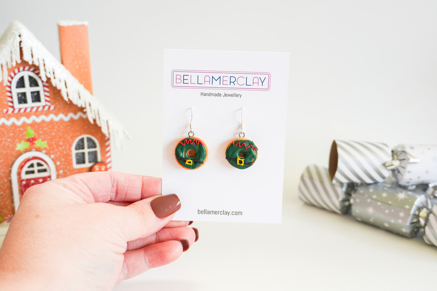 Christmas Donut Earrings