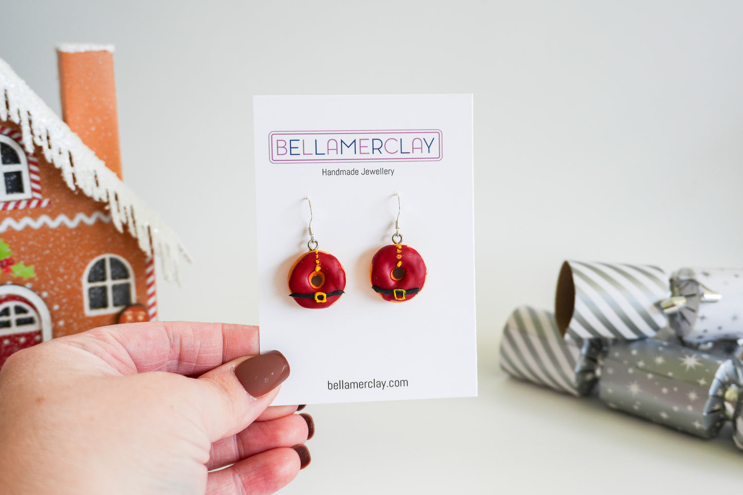 Christmas Donut Earrings