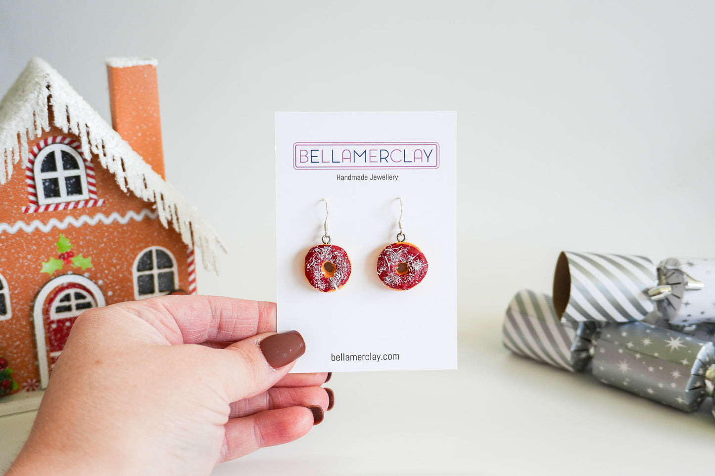 Christmas Donut Earrings