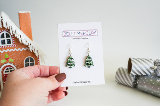Layered Christmas Trees-Small Earrings