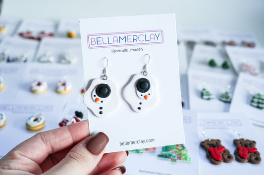 Melted Snowmen Earrings