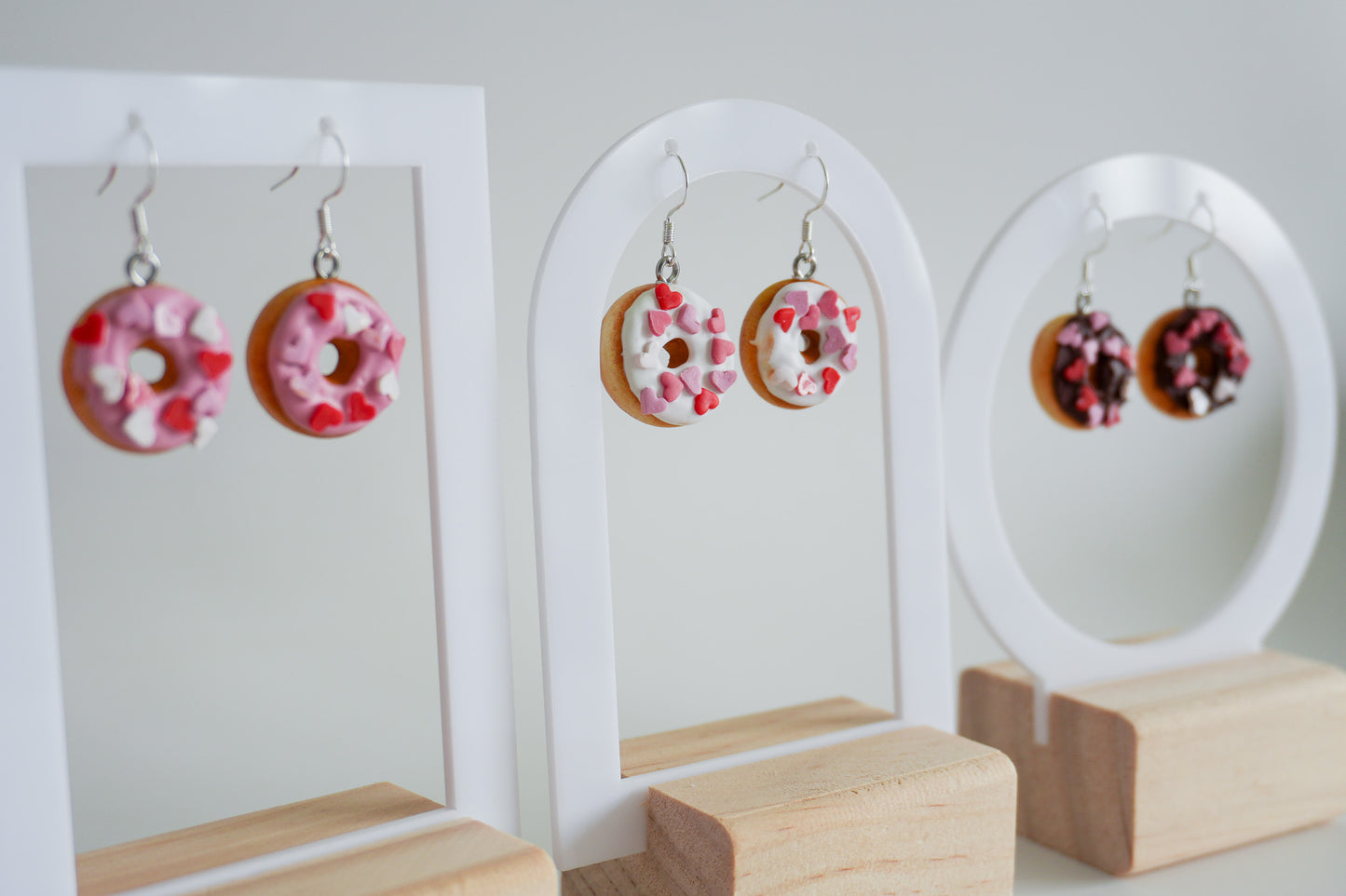 Valentines Donut Earrings